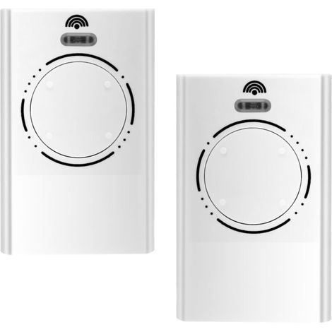Pair 2pcs Telecommande Portail 868mhz, Telecommande Porte De Garage, Compatible Avec Faa-xt4 868 Slh Lr, 4 Canaux Noir