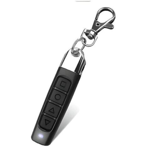 Pair Télécommande Universelle Avec 4 Canaux, 3 Fonctions, Ouvre-porte De Garage, Clonage Automatique, Fréquence 433,92 Mhz, Duplicateur De Porte De Garage, Noir, 1 Pièce