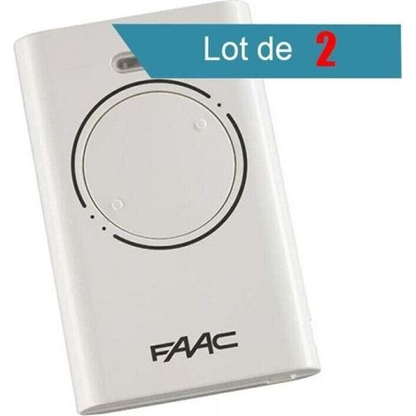 Télécommande Faac Xt2 868 Slh Noir Pack De 2 - Blanc