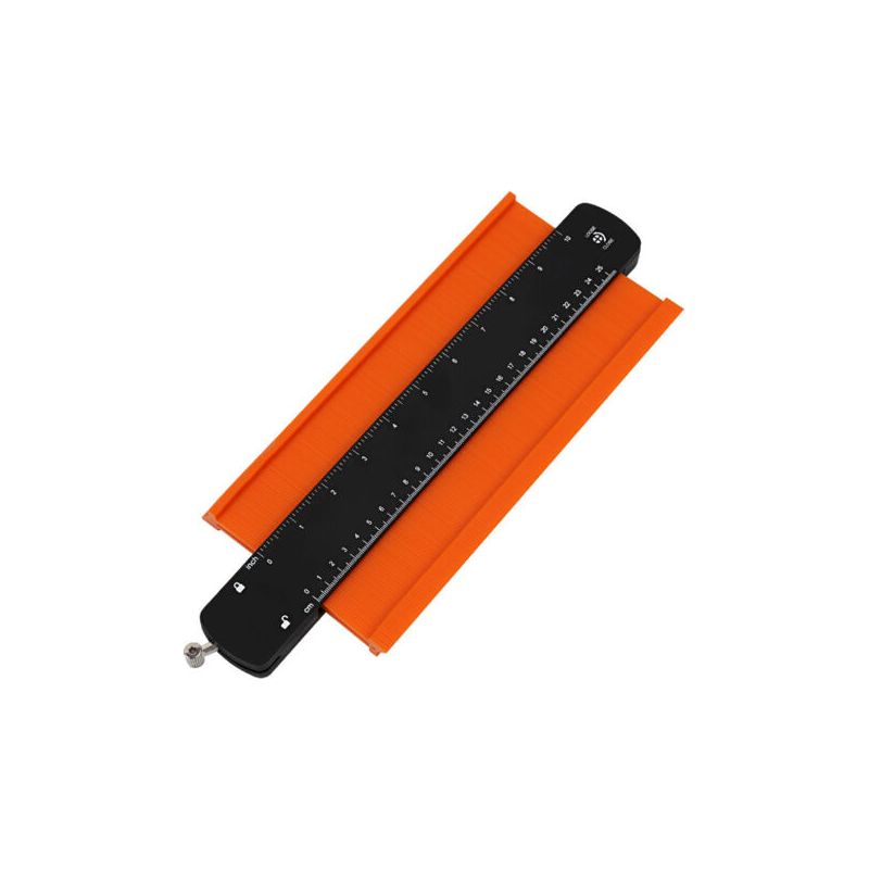 25-cm-konturenlehre, Geschenk Für Heimwerker-väter/männer, Profilkopierer, Fliesenschneideschablone, Kopierwerkzeug, Konturenlehre, Formreproduzierer, Parkettverlegung, Heimwerker-tischlerarbeiten