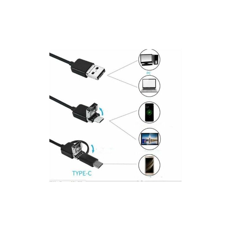 5,5-mm-funk-überwachungskamera Für Den Innen- Und Außenbereich, 1080p Hd – Ip68 Wasserdicht – 6 Leds – Wlan-rohrinspektion