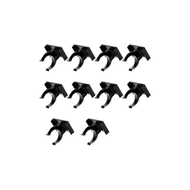 10er-pack Sockelclips Für Die Küche – Schwarzes Polypropylen, 27 Mm Durchmesser, Für Möbelfüße Mit 2,6–2,8 Cm Durchmesser, Sofa, Bett, Tisch, Schrank