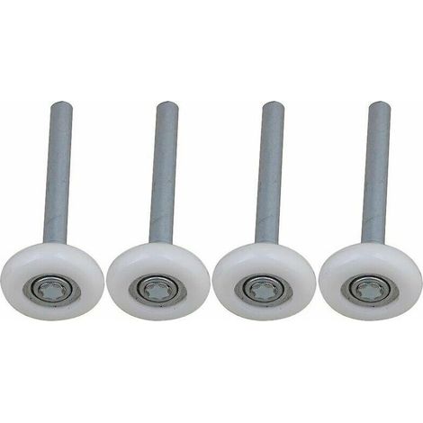 Satz Mit 4 Abgedichteten, Kugelgelagerten Garagentorrollen Aus Nylon Mit 115-mm-schaft - Dou