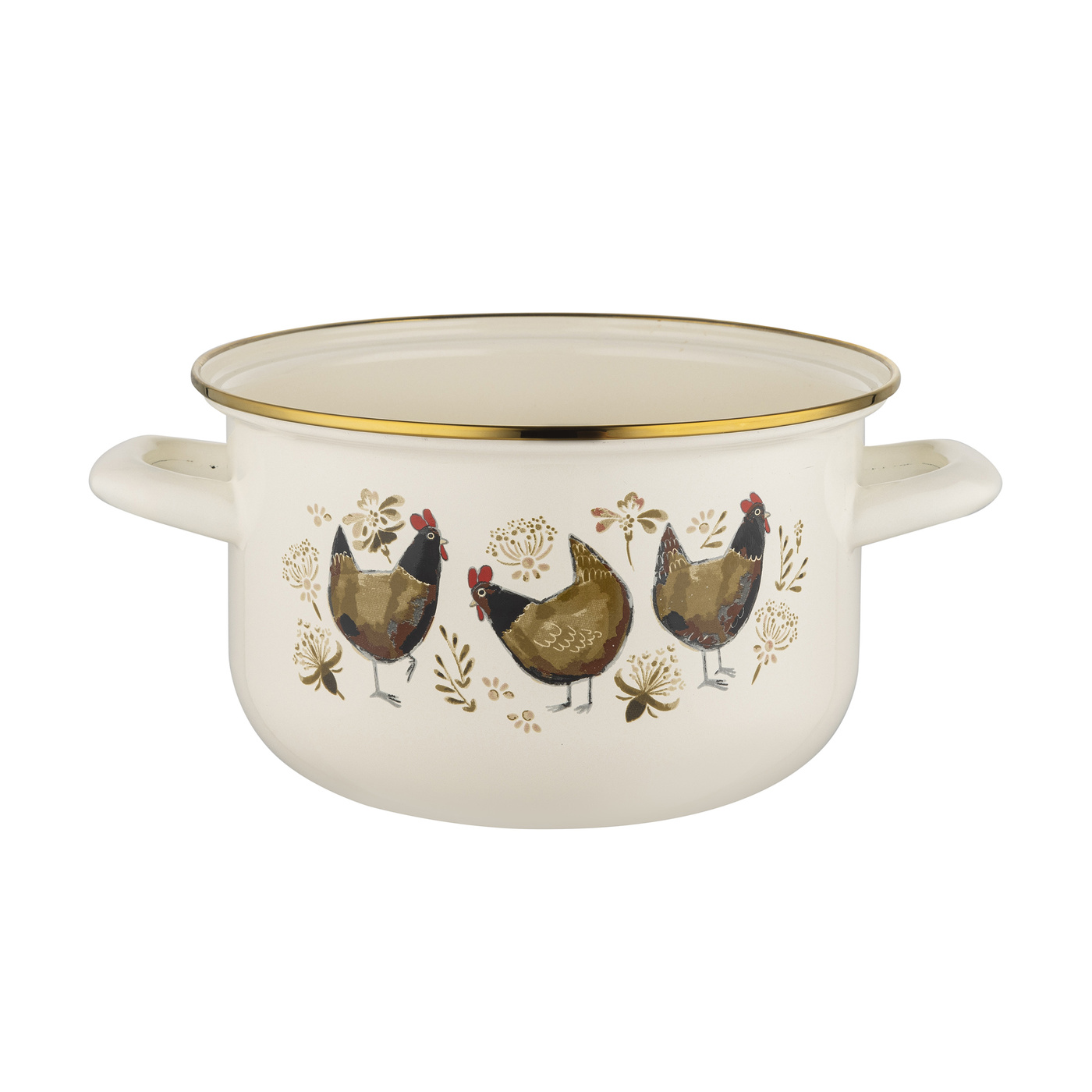 Emaillierter Topf Goldene Henne 20 Cm 4,2 L