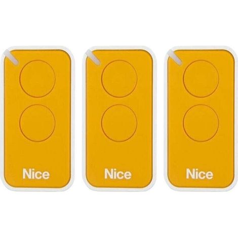 Nice Émetteur Era Inti. 2 Canaux 3pcs Jaune