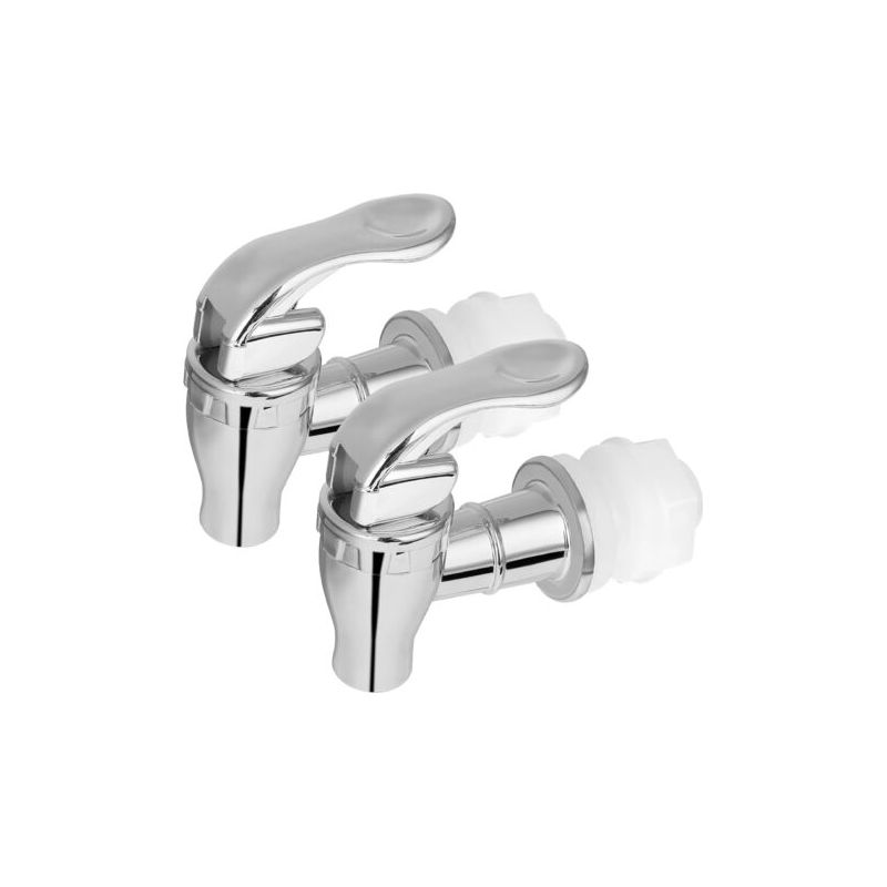 – Set Mit 2 Getränkezapfhähnen – Material: Abs – Anschlussdurchmesser: 1,7 Cm – Für Heiß- Und Kaltgetränke