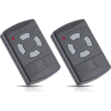 Lot De 2 Telecommande Pour Hörmann 40,685mhz Boutons Gris Compatible Avec Hormann Hsm4-40 Hse2-40 Hs4-40 Hse4-40 Télécommande Porte De Garage