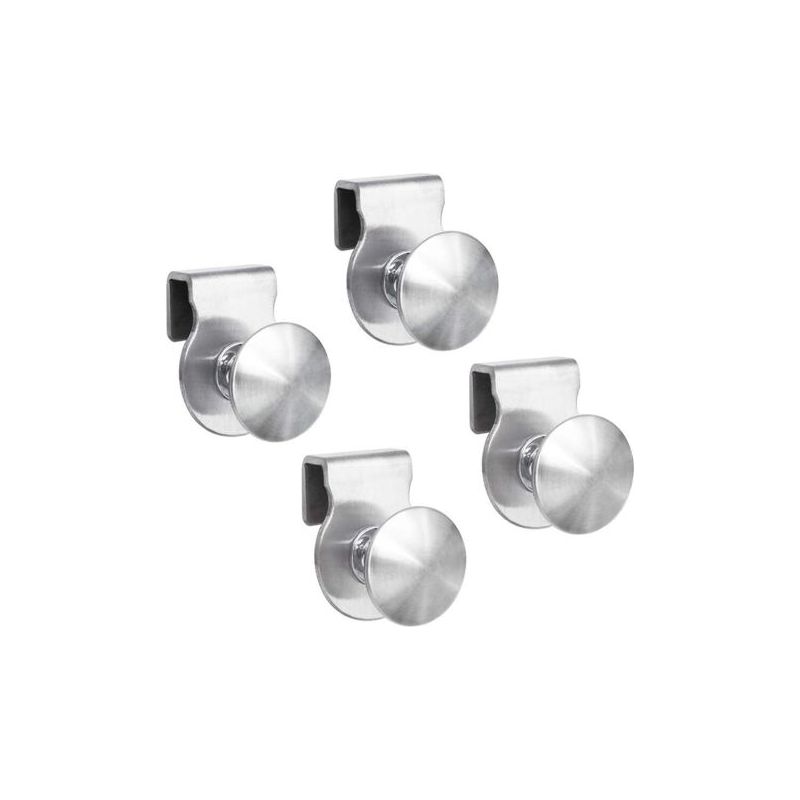 Set Mit 4 Edelstahl-glastürgriffen, Kein Bohren Erforderlich, 5–8 Mm