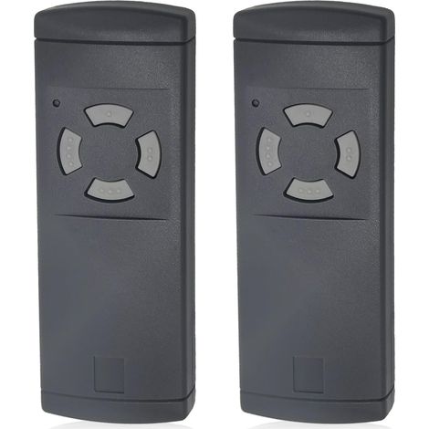 Télécommande Garage Hörmann 40,685mhz - Boutons Gris - Compatible Hse2-40, Hse4-40, Hs2-40, Hs4-40, Hsm2-40, Hsm4-40