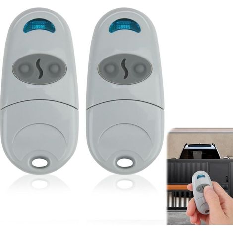 Lot De 2 Télécommandes Universelles 433,92 Mhz, 2 Canaux – Compatible Came Top 432…, Piles Incluses