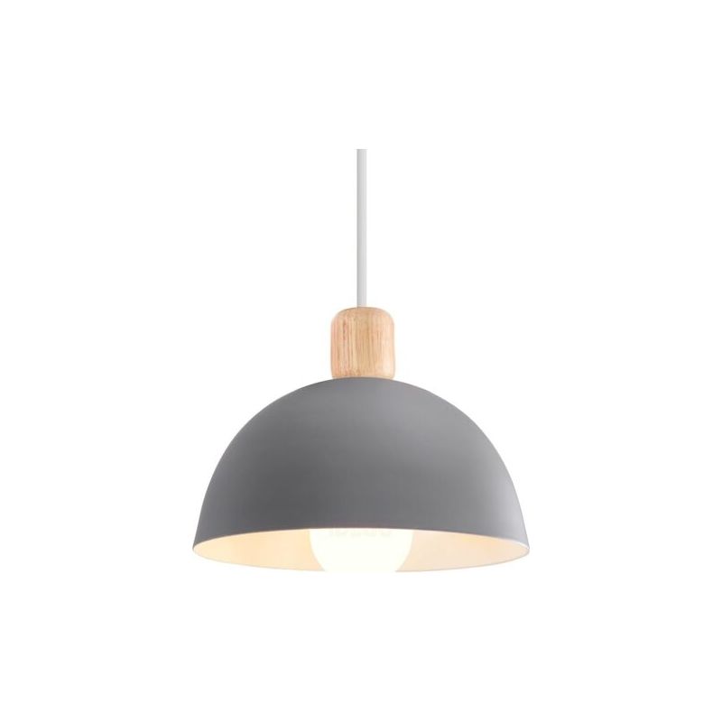 20 Cm Vintage-metall-kronleuchter-pendelleuchte, Moderne Innenleuchte, Schlicht, E27, Grau, Für Restaurantküche