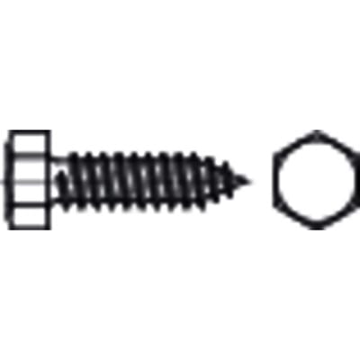 Sechskant-Blechschraube DIN 7976-C Stahl galvanisch verzinkt ø4,2 x 50mm