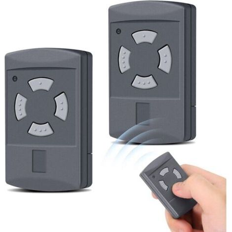 Lot De 2 Émetteurs Manuels Pour Porte De Garage Hormann 40,685 Mhz Hse2 Hsm4 Hsm2 Hse4 Hs2 Hs4 - Duplicateur De Télécommande Compatible Avec Les Touches Hörmann Grises