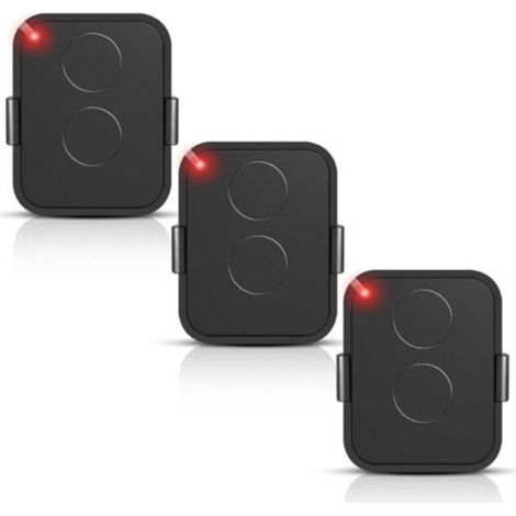 Lot De 3 Télécommandes On2e, Émetteur 2 Canaux 433,92 Mhz, Télécommande Pour Portail, Code Tournant Sécurisé, Compatible Avec Les Récepteurs Automatisés