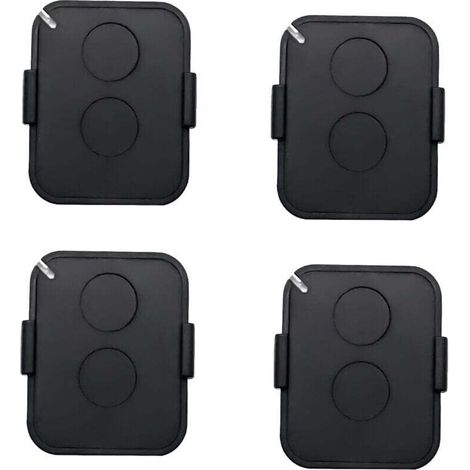 Lot De 4 Télécommande, 2 Canaux Télécommande Portail 433mhz Avec Code Tournant Sécurisé, Compatible Avec Récepteurs Automatisés