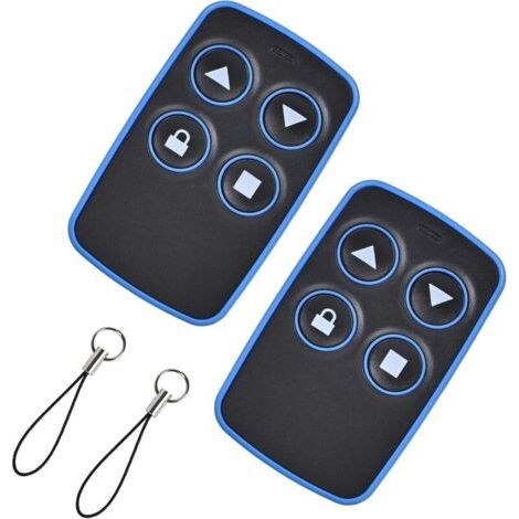 2pcs Telecommande Universelle Portail Télécommande Copieuse Porte Garage Bip Universel Rolling Code Badge Duplicateur Télécommandes Copieur 4 En 1 Parking D'Ouverture Multifréquence De 300 À 915 Mhz