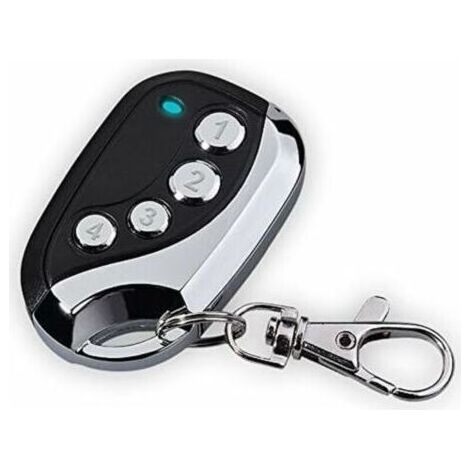 Télécommande Universelle Copieuse 433.92 Mhz – Remplace Plusieurs Télécommandes – Compatible Portail, Garage, Alarme – Facile À Synchroniser
