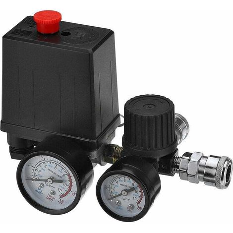 Druckregler Für Luftkompressoren – 220 V – 0–180 Psi – Schnellanschluss – G1/4-gewinde – 1 Stück