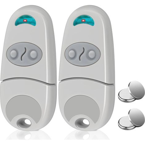 Télécommande De Portail - 2 Pièces - 433,92mhz - Compatible C@me - Pour Garage Et Portail Coulissant - Noir