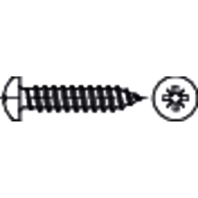 Linsen-Blechschraube DIN 7981-C-Z Stahl galvanisch verzinkt ø6,3 x 16mm KP