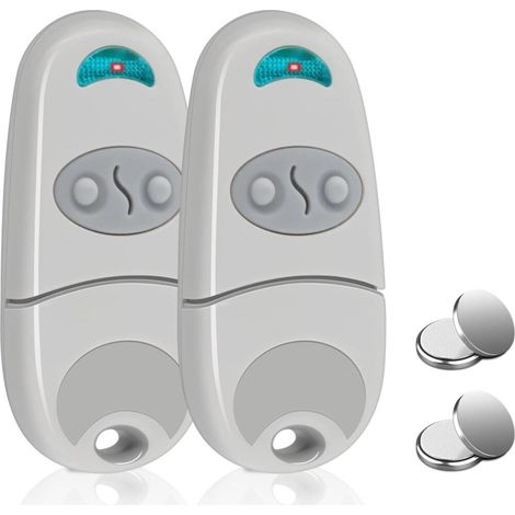 Télécommande Portail Universelle 433,92 Mhz, Compatible Avec Top 432ee, 432ev, 432na, 432a, 432m, 432s, T432, 2 Canaux (2)