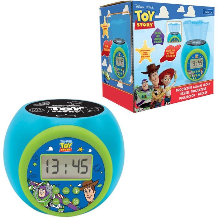 Projector Alarm Clock - Lexibook - Toy Story - Alarm And Snooze Function - Nightlight With Timer - Lcd Screen - Batteries Not Included