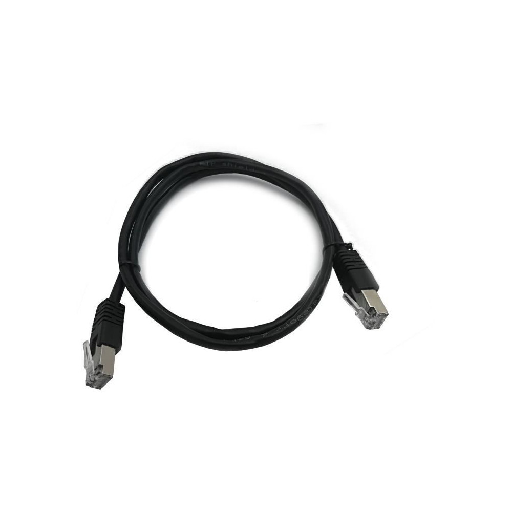 Câble Rj45 - Lineaire - Pcc6fnb - Cat.6 - Blindé - F/utp - Noir - 1m