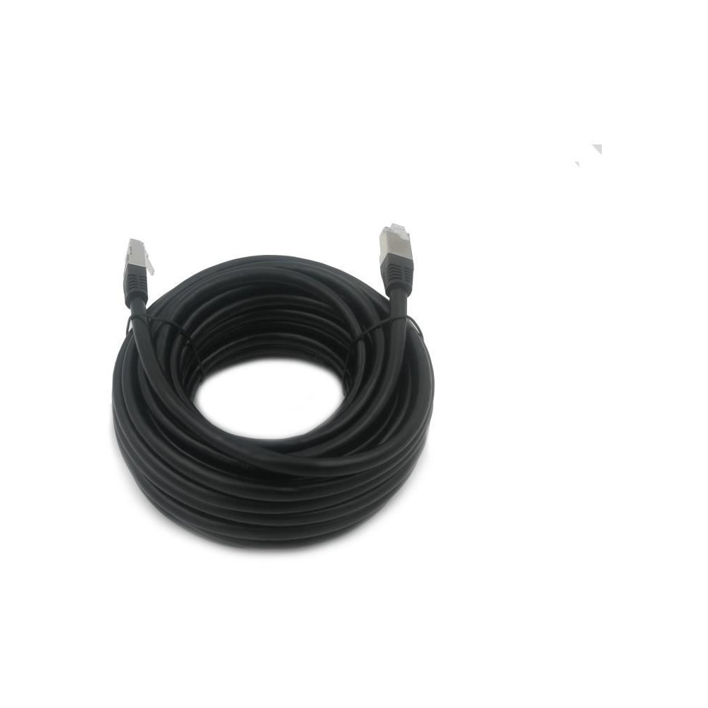 Câble Rj45 - Lineaire - Pcc6fni - Cat.6 - Blindé - F/utp - Noir - 15m
