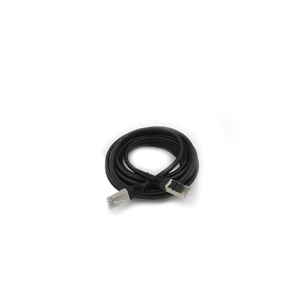 Câble Rj45 - Lineaire - Pcc6fng - Cat.6 - Blindé - F/utp - Noir - 5m