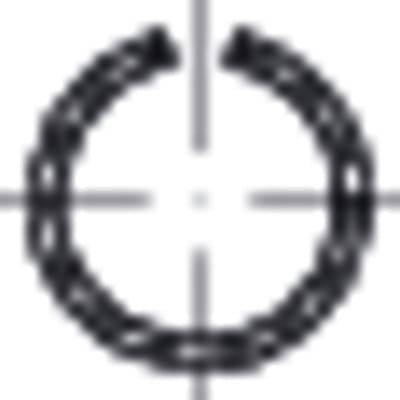 Runddraht-Sprengringe, DIN 7993 Federstahl blank Form A 45mm