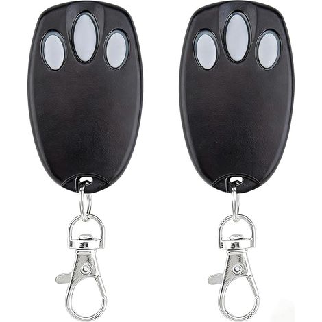 Chamberlain Lot De 2 Télécommandes De Rechange Pour Porte De Garage Chamberlain 94335e, 84335e, Ml500, Ml700, Ml850, Merlin+ C945, C840 Security, 433,92 Mhz