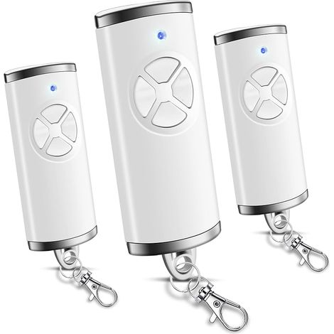 868,3 Bs Mhz Telecommande Portail Hörmann, 4 Canaux Télécommande De Rechange Bip Portail Porte De Garage Compatible Avec Hörmann Hse2-868-bs, Hse-4-868-bs, Hs1-868-bs, Hs4-868-bs, 3pcs Blanc