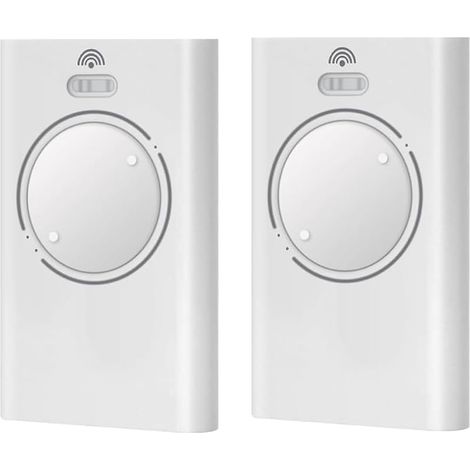 Lot De 2 Télécommandes Pour Porte De Garage 868 Mhz, 2 Canaux, Compatibles Avec Faac Xt4 868 Slh Lr, Xt4 868 Slh, Xt2 868 Slh, Xt2 868 Slh Lr, Blanc