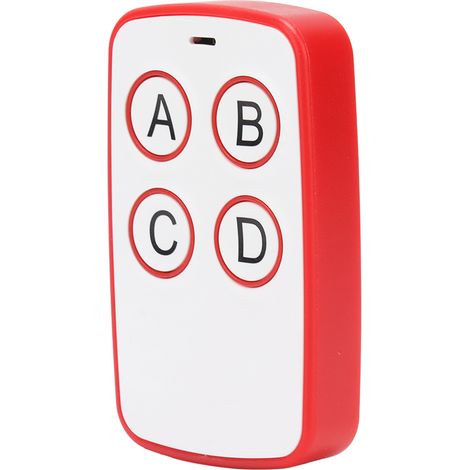 Télécommande Sans Fil Universelle 4 Canaux 433 Mhz Pour Portail Roulant Électrique Et Porte De Garage (rouge)