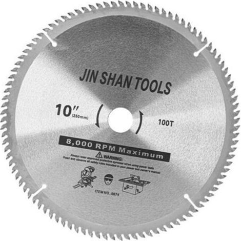 Lame De Scie Circulaire 255mm Pour Bois Dur – 120 Dents – Alésage 25,4mm – Acier Trempé – Coupe Nette Sans Éclat 1000 Pcs