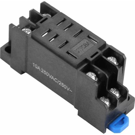 Base De Relais Relais De Puissance Base D'Alimentation À 8 Broches Pour Support De Base Embase De Fixation Bornes À Vis Montage Sur Rail Din Pour Relais Jqx-13f Ly2n-j Hh62p