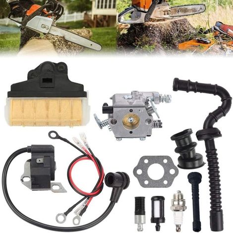 Kit De Carburateur Pour Tronçonneuse – Compatible Stihl Ms210 Ms230 Ms250 021 023 025 – Filtre Wt-286 Inclus – Installation Facile