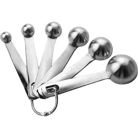 Cuillères À Mesurer Sans Coque Petite Cuillère À Soupe En Acier Inoxydable Cuillères À Mesurer De Cuisine Précises 1/2 Cuillère À Soupe Et 1/8 Cuillère À Café Cuillère À Mesurer En Métal Pour