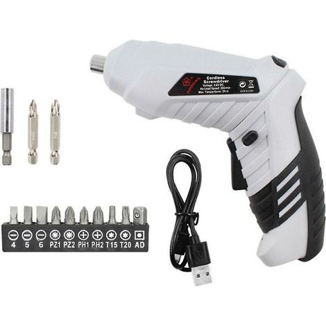 Tournevis Électrique , Kit De Perceuse, Tournevis Rechargeable Au Lithium-ion, 16 Pièces