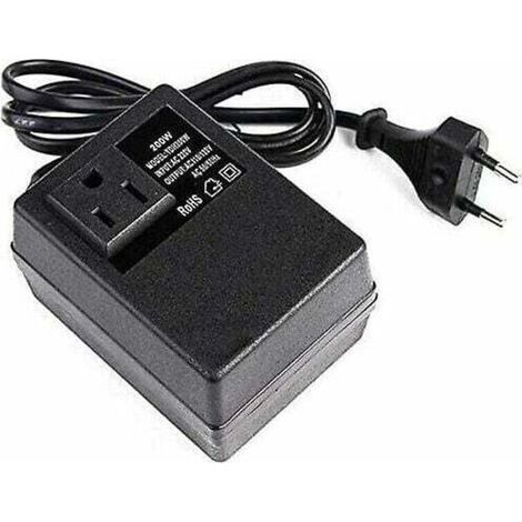 Convertisseur De Puissance 200w, Adaptateur De Prise Ue, Transformateur Pour Voyager 110v À 220 V Step-up Et Puissance Des Appareils Électroménagers À Deux Voies Conversion De Puissance Des Ménages.