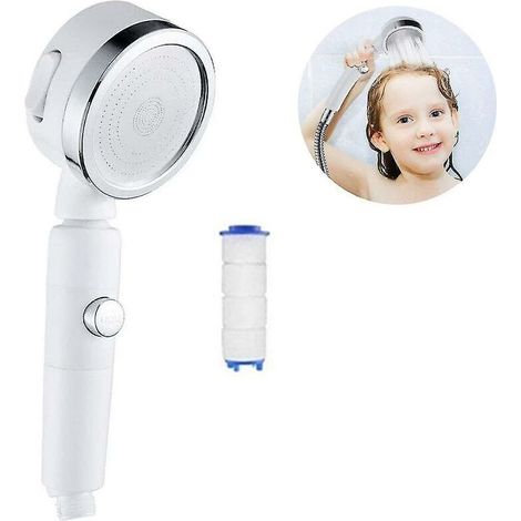 Pommeau De Douche Haute Pression , Pomme De Douche À Main Avec Arrêt Complet Marche/arrêt