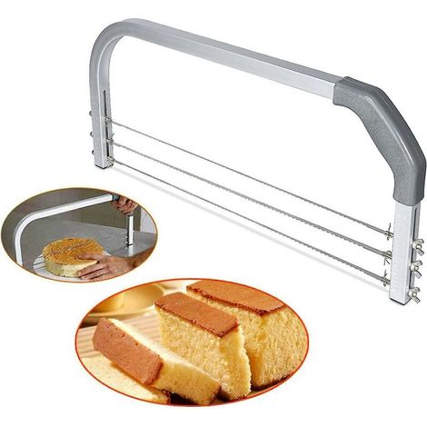 Scie À Gâteau, 3 Lames De Scie Réglables, La Solution Pour Les Débutants Pour Réussir Leurs Coupes, Mais Ravira Également Les Pâtissiers.