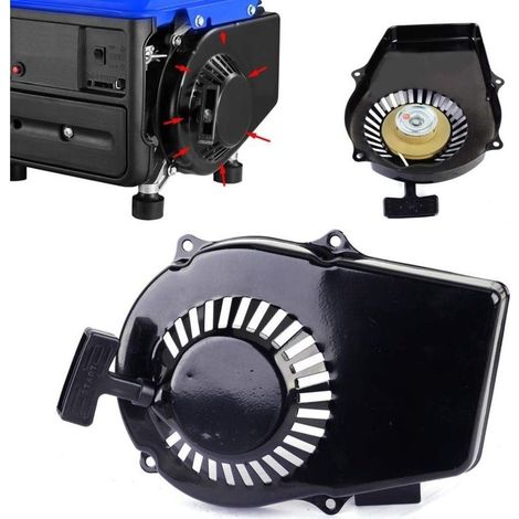Démarreur À Tirette Pour Tondeuse À Gazon Yamaha Et650 Et950, Moteur À Rappel, Générateur Noir