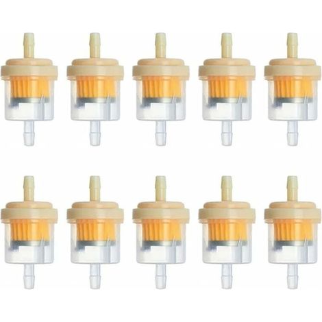 Filtre À Cartouche Magnétique 10 Pièces – Élimine Les Impuretés Essence – Compatible Motos Et Tondeuses – Installation Facile