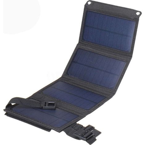 Panneau Solaire Pliable Avec Port Usb Pour Téléphone Portable De Camping,