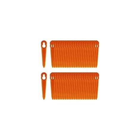 Pack De Lames 100 Compatibles Avec Stihl Polycut 2-2 Polycut 3-2, Fsa 45 Fsa 57 Fse 52, Lames En Plastique Pour Tondeuses À Gazon Sans Fil Stihl