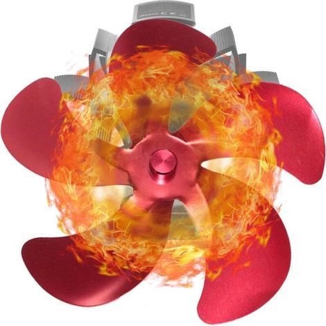Ventilateur De Poêle À Bois 5 Pales – Silencieux 32db – Thermodynamique Pour Cheminée Et Poêle À Gaz – Circulation D'Air Optimisée 1000 Pcs