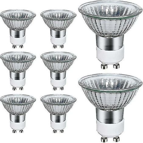 Starlight-gu10 Halogen Light Bulbs 8 Pack 50w Gu10 Halogen Spot Lights Ac 220v-240v 700 Lumens 2700k Warm White 40 Beam Angle