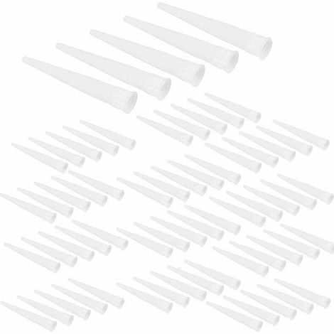 100 Pièces Cartouche Douilles Silicone Douilles Embouts De Remplacement En Silicone Pointes Cartouche Cartouche Buses Buses