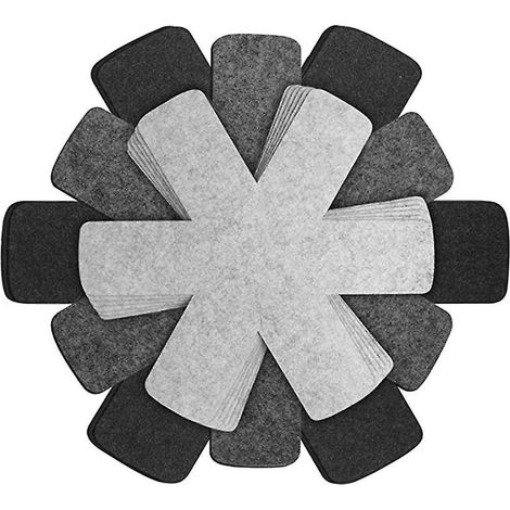Protecteurs De Casseroles Et De Poêles, Ensemble De 18, Protecteurs De Casseroles Pour Empilage, Tampons De Séparation De Casseroles, 3 Tailles Différentes